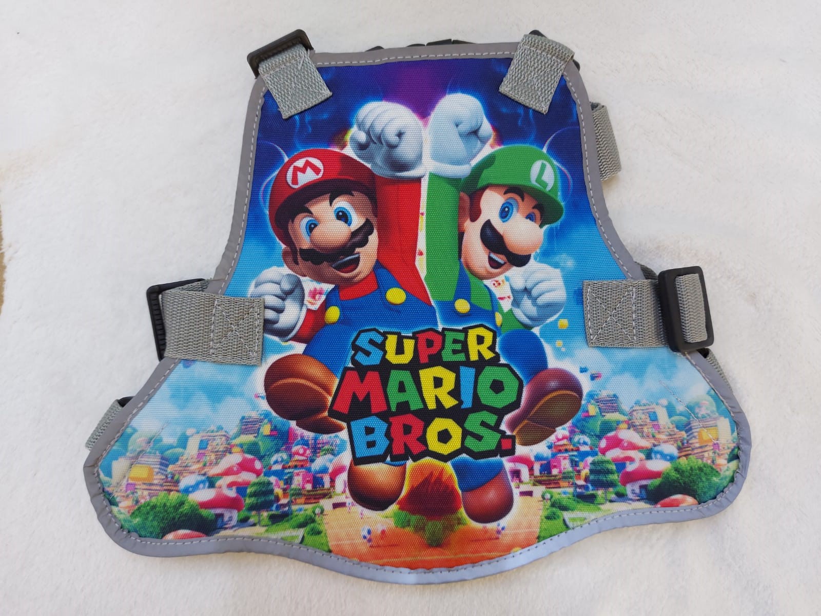 Vista 6 de Chaleco seguridad moto para niño(a) - COLOR: Mario Bross